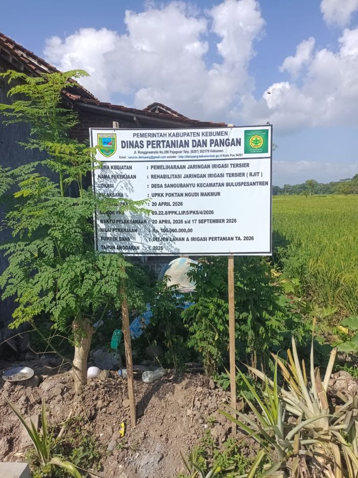 Pemeliharaan rehabilitasi Jaringan Tersier ( RJIT ) 01