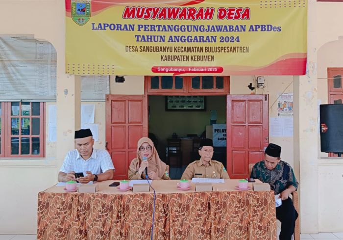 MUSYAWARAH DESA SANGUBANYU LAPORAN PERTANGGUNG JAWABAN APBDESA TAHUN ANGGARAN 2024 01